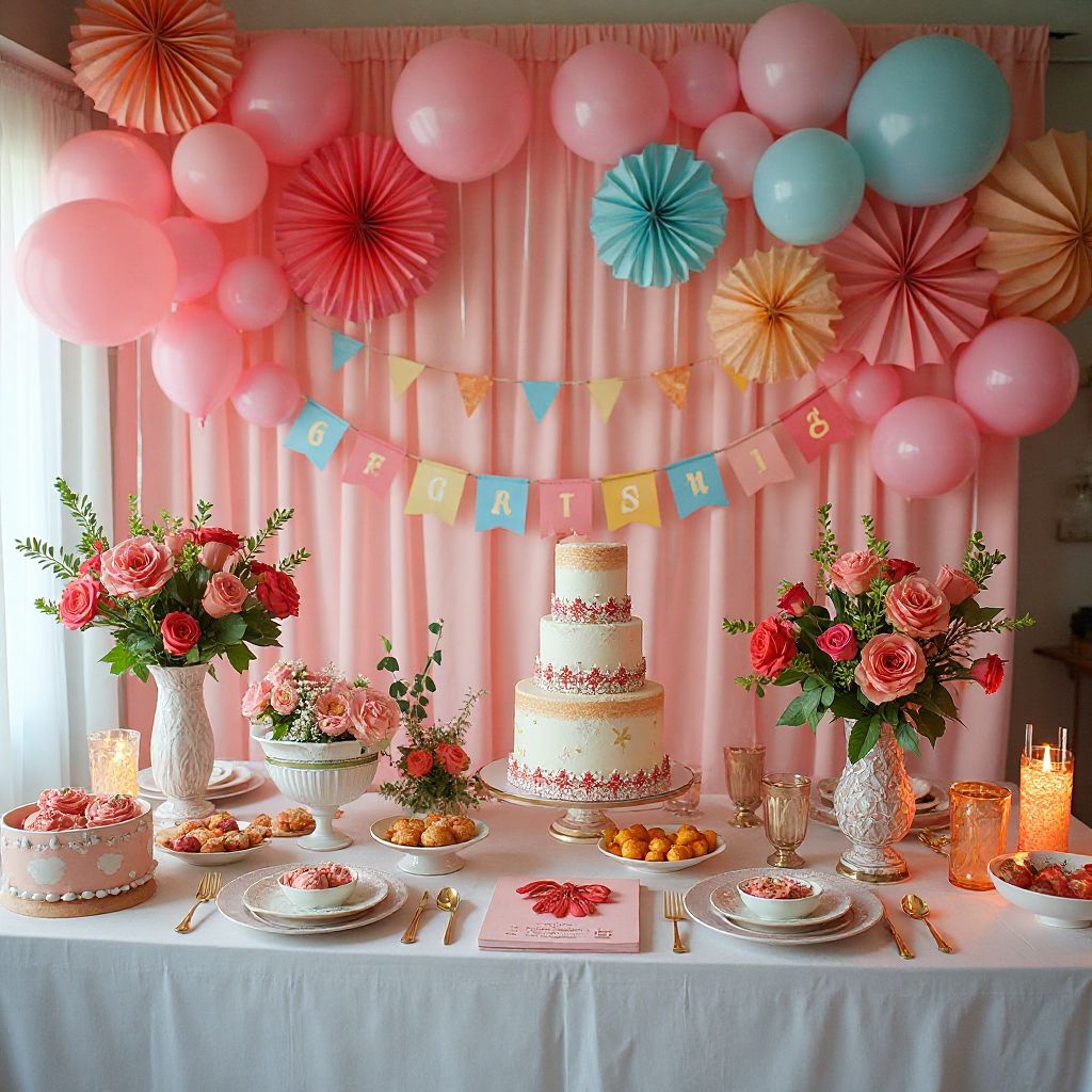 Creative themed decorations and party setup design